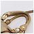 Borsa a mano Miu Miu Vitellolux 2way Beige Gold Auth 202892V D'oro - vista 8