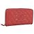 CHANEL Matelasse Lange Geldbörse aus Kaviarleder Orange Goldfarbenes CC Auth 203090