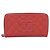 CHANEL Matelasse Lange Geldbörse aus Kaviarleder Orange Goldfarbenes CC Auth 203090 - Ansicht 2
