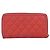 CHANEL Matelasse Lange Geldbörse aus Kaviarleder Orange Goldfarbenes CC Auth 203090 - Ansicht 3