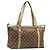 Borsa a mano GUCCI GG Canvas Beige Oro 141470 Auth mr2913 D'oro