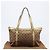 Borsa a mano GUCCI GG Canvas Beige Oro 141470 Auth mr2913 D'oro - vista 26