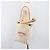 Hermès Borsa a tracolla HERMES Aline PM Canvas Beige Red Auth 202310 Rosso - vista 19