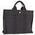 Hermès HERMES Her LinePM Handtasche Canvas Grau Silber Auth 203181A Braun