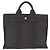 Hermès HERMES Her LinePM Handtasche Canvas Grau Silber Auth 203181A Braun - Ansicht 3