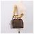 Borsa a mano BURBERRY Monogram Cube PVC Brown Gold Auth 202676 Marrone D'oro - vista 21