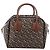 Borsa a mano BURBERRY Monogram Cube PVC Brown Gold Auth 202676 Marrone D'oro - vista 3