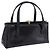 Bolsa de mão GUCCI em couro Outlet Preta Dourada 000 1448 0539 Auth 202950V Preto Dourado
