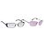 Set di 2 occhiali da sole GUCCI Salvatore Ferragamo Metal Viola Blu Auth bs36922 Porpora