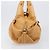 Bulgari Borsa a spalla BVLGARI Chandra in pelle Beige Gold Auth am12555M D'oro - vista 5