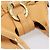 Bulgari Borsa a spalla BVLGARI Chandra in pelle Beige Gold Auth am12555M D'oro - vista 6