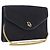 Bolso de hombro con cadena Christian Dior Canvas Black Gold Tone Auth ka6175 Negro