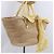 Borsa a mano VALENTINO in rafia beige e oro autentica bs36900V D'oro - vista 19
