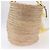 Borsa a mano VALENTINO in rafia beige e oro autentica bs36900V D'oro - vista 4