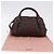 Miu Miu Hand Bag Leather Croco Embossed Brown Auth 202935V - view 24