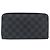 LOUIS VUITTON Damier Grafitte Zippy Organizer Long Wallet N63077 LV Auth 202603 Damier ebene - vista 2