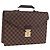 LOUIS VUITTON Damier Ebene Serviette Ambassador Business Bag LV Auth 199355V