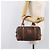 Céline Bolsa Boston CELINE Macadam Canvas PVC Couro Marrom Dourado Auth 203018 - vista 26