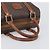 Céline Bolsa Boston CELINE Macadam Canvas PVC Couro Marrom Dourado Auth 203018 - vista 7