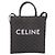 Céline CELINE Triomphe Vertical Cabas Handtasche PVC Schwarz Gold Auth 202581V Golden - Ansicht 2