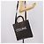 Céline CELINE Triomphe Vertical Cabas Handtasche PVC Schwarz Gold Auth 202581V Golden - Ansicht 22