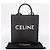 Céline CELINE Triomphe Vertical Cabas Handtasche PVC Schwarz Gold Auth 202581V Golden - Ansicht 23