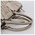 Borsa a mano Prada Gathered in pelle 2way Ivory Silver Auth 202895A Argento Crudo - vista 7