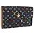 Portafoglio LOUIS VUITTON Monogram Multicolor Nero LV Auth mr2867