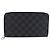LOUIS VUITTON Damier Graphite Zippy Organizer Long Wallet N63077 LV Auth 197913A Damier ebene - vista 2