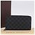 LOUIS VUITTON Damier Graphite Zippy Organizer Long Wallet N63077 LV Auth 197913A Damier ebene - vista 23