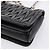 Borsa a tracolla Miu Miu Matelassé con catena in pelle nera e argento Auth 203216V Nero - vista 12