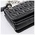 Borsa a tracolla Miu Miu Matelassé con catena in pelle nera e argento Auth 203216V Nero - vista 13