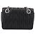 Borsa a tracolla Miu Miu Matelassé con catena in pelle nera e argento Auth 203216V Nero - vista 3
