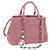 Borsa a mano Miu Miu Matelassé in pelle 2way Rosa Argento Auth 203770V
