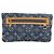 LOUIS VUITTON Monogram Denim Pochette Plat Clutch Bag Blue M95007 Auth 202197V - vista 3