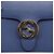 GUCCI Interlocking G Chain Schultertasche aus Leder Blau Gold 510304 Auth 202459V Golden - Ansicht 14