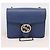 GUCCI Interlocking G Chain Schultertasche aus Leder Blau Gold 510304 Auth 202459V Golden - Ansicht 24