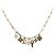 LOUIS VUITTON Monogram Collier Roman Holiday Necklace Gold M80272 Auth 203051M