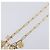 LOUIS VUITTON Monogram Collier Roman Holiday Necklace Gold M80272 Auth 203051M - vista 4