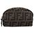 Pouch FENDI Zucca Canvas Marrone Nero Auth 203810 - vista 2
