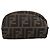 Pouch FENDI Zucca Canvas Marrone Nero Auth 203810 - vista 3