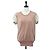 VALENTINO Kurzarm-Top Rayon Rosa Weiß Auth 202323M Pink