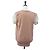 VALENTINO Kurzarm-Top Rayon Rosa Weiß Auth 202323M Pink - Ansicht 2