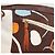 Borsa a tracolla Miu Miu Canvas Brown Gold Auth 197448A Marrone D'oro - vista 22