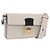 Maison Martin Margiela Maison Margiela Bolsa Horizontal New Rock Couro Branco Prata Auth BA15641V