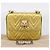 Borsa a tracolla con catena GUCCI in pelle dorata 432581 Auth 200769V D'oro - vista 22