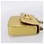 Borsa a tracolla con catena GUCCI in pelle dorata 432581 Auth 200769V D'oro - vista 5