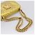 Borsa a tracolla con catena GUCCI in pelle dorata 432581 Auth 200769V D'oro - vista 7