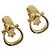 Céline CELINE Ohrringe Metal Gold Tone Auth ka6101