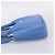 PRADA Handtasche aus Leder 2way Blau Silber authentisch 203202SAM - Ansicht 4